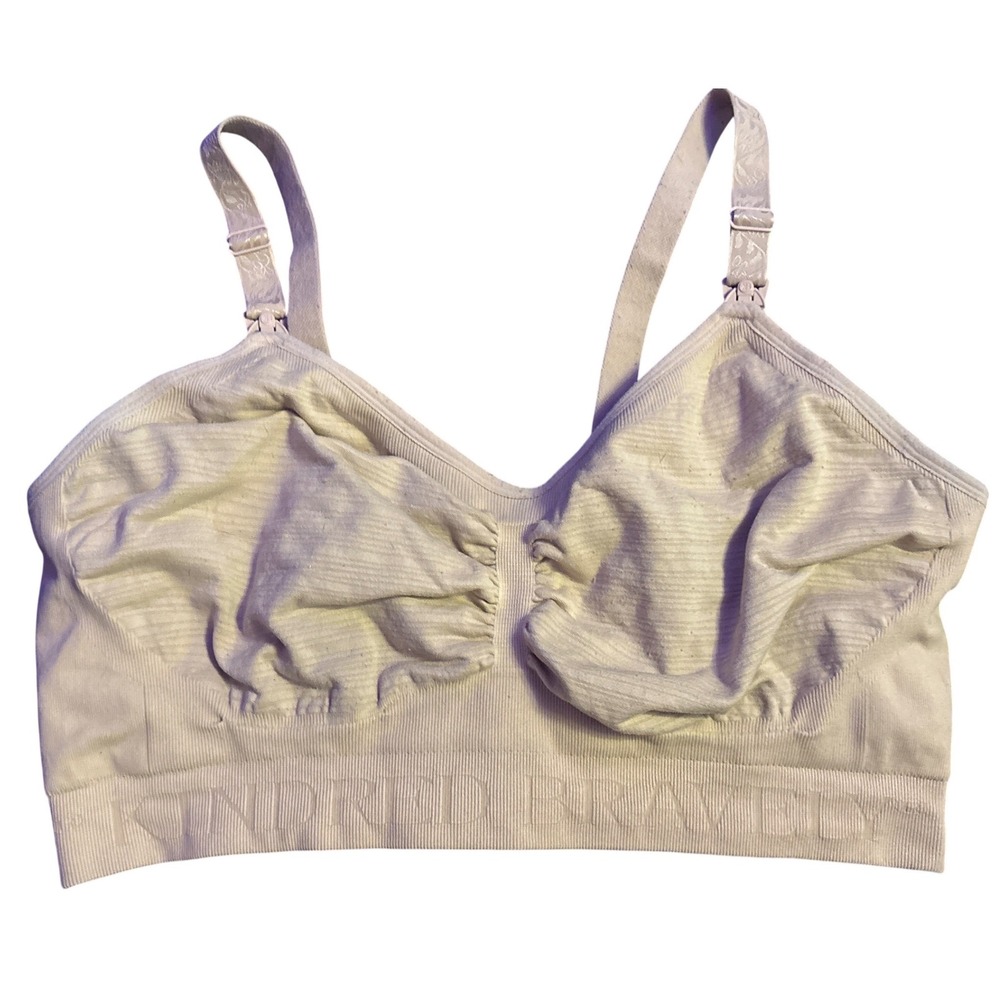 Kindred Bravely Beige Nursing Maternity Bra Wireless Large‎ Busty